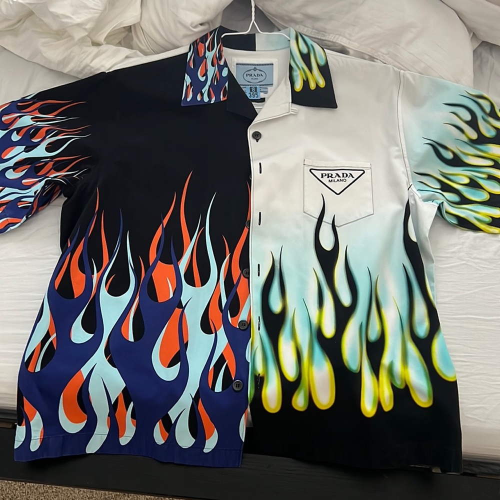 Prada flame shirt
